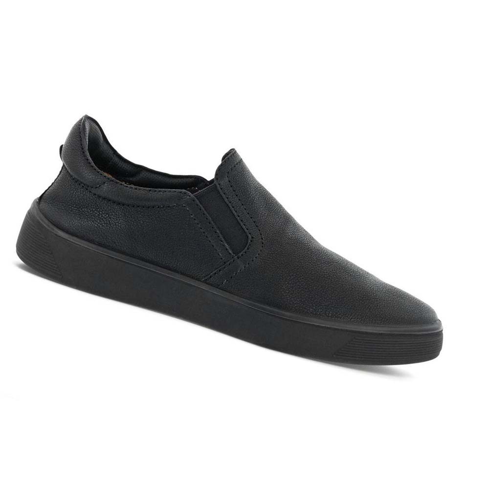 Férfi Ecco Utcai Tray Retro Slip-on Alkalmi Cipő Fekete | HU 499ILH